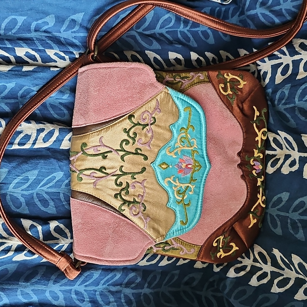 Embroidered Crossbody Bag